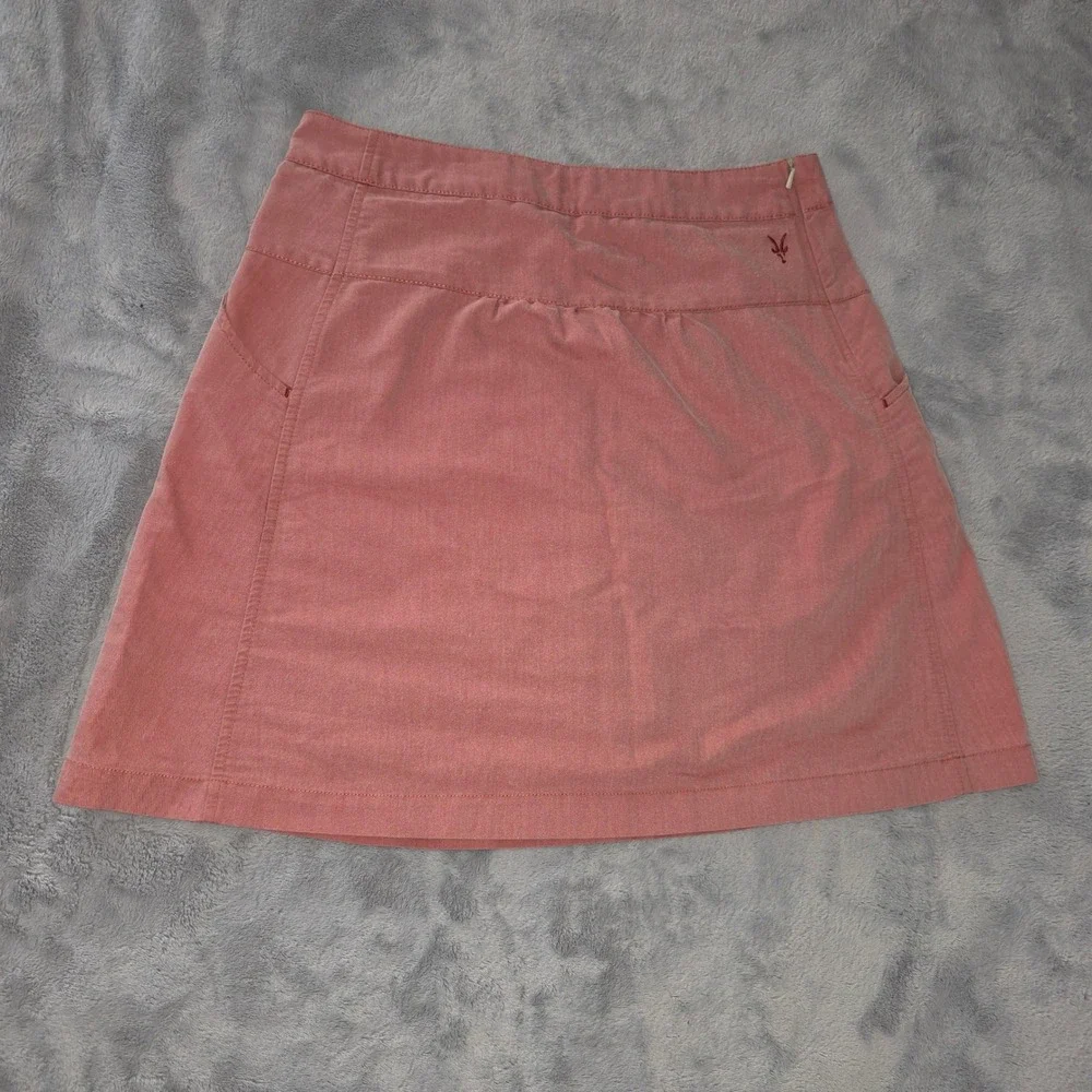 Ibex Organic Cotton Recycled Herringbone Skirt Rose Pink Size‎ 6 with pockets